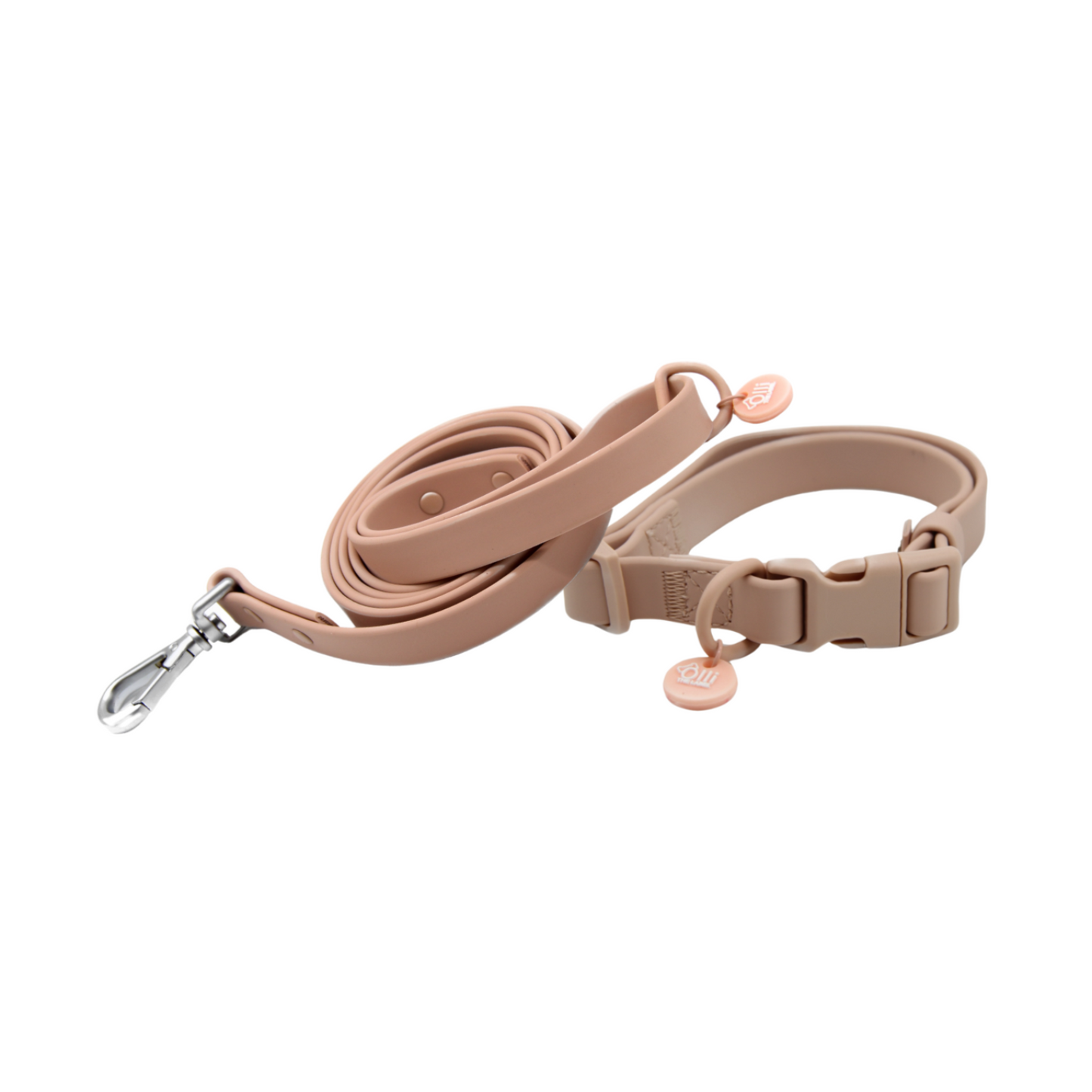 pale pink lead + collar