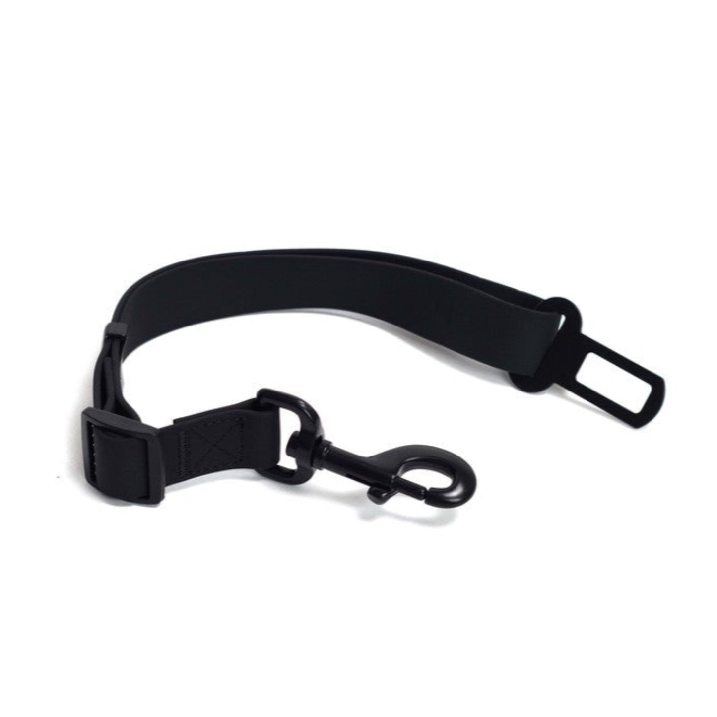 Neutral Black Waterproof Full Set- Lead + Collar + Harness + Seat Belt