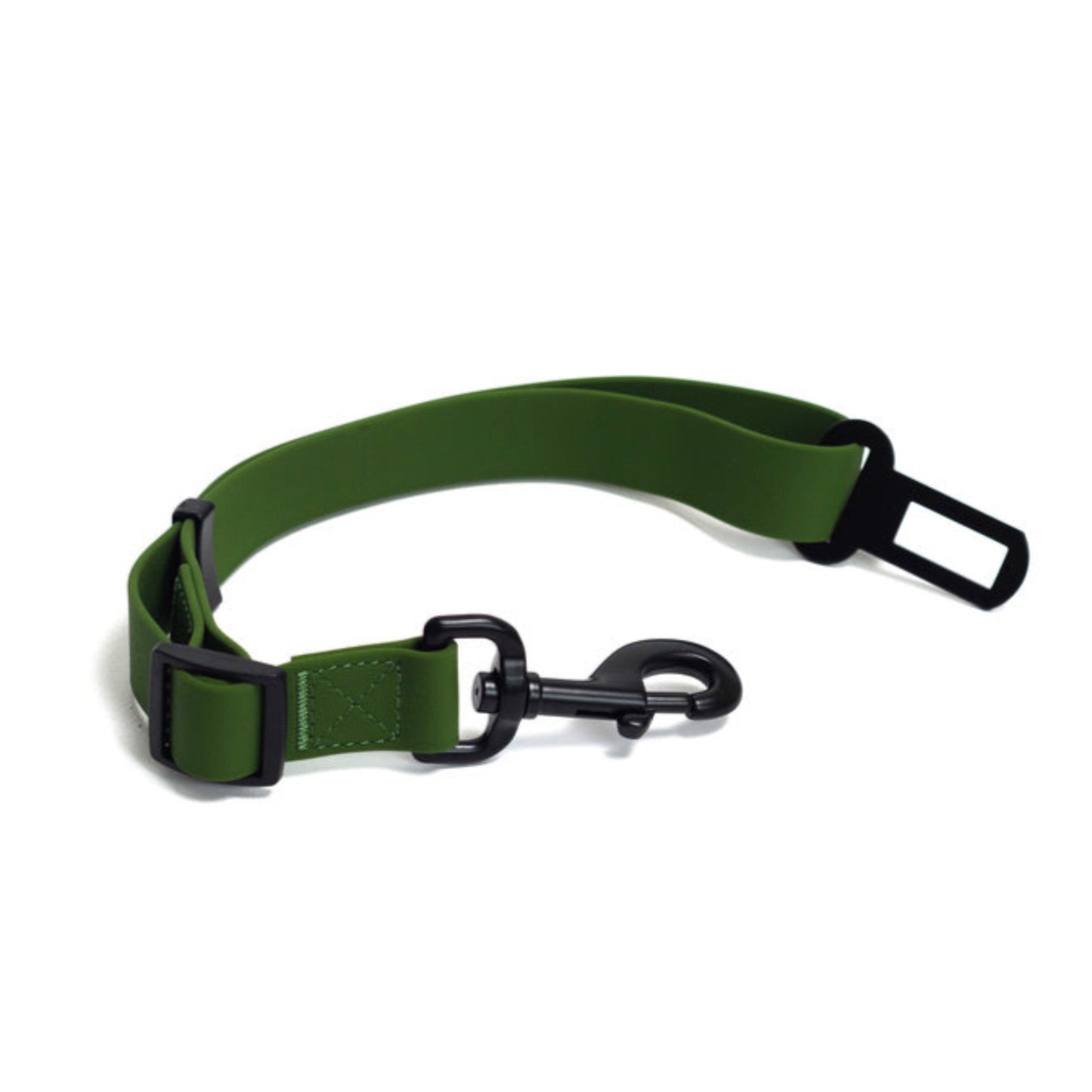 Camo Green Waterproof Full Set- Lead + Collar + Harness + Seat Belt