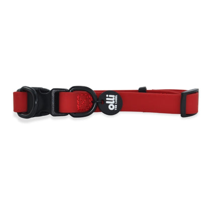 Waterproof Dog Lead and Collar Set – Candy Red