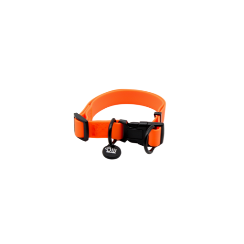 Neon Orange Waterproof Full Set- Lead + Collar + Harness + Seat Belt