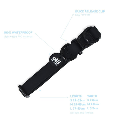 Lead + Collar Bundle- Neutral Black