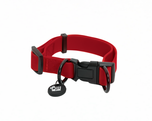 Waterproof Dog Collar – Candy Red