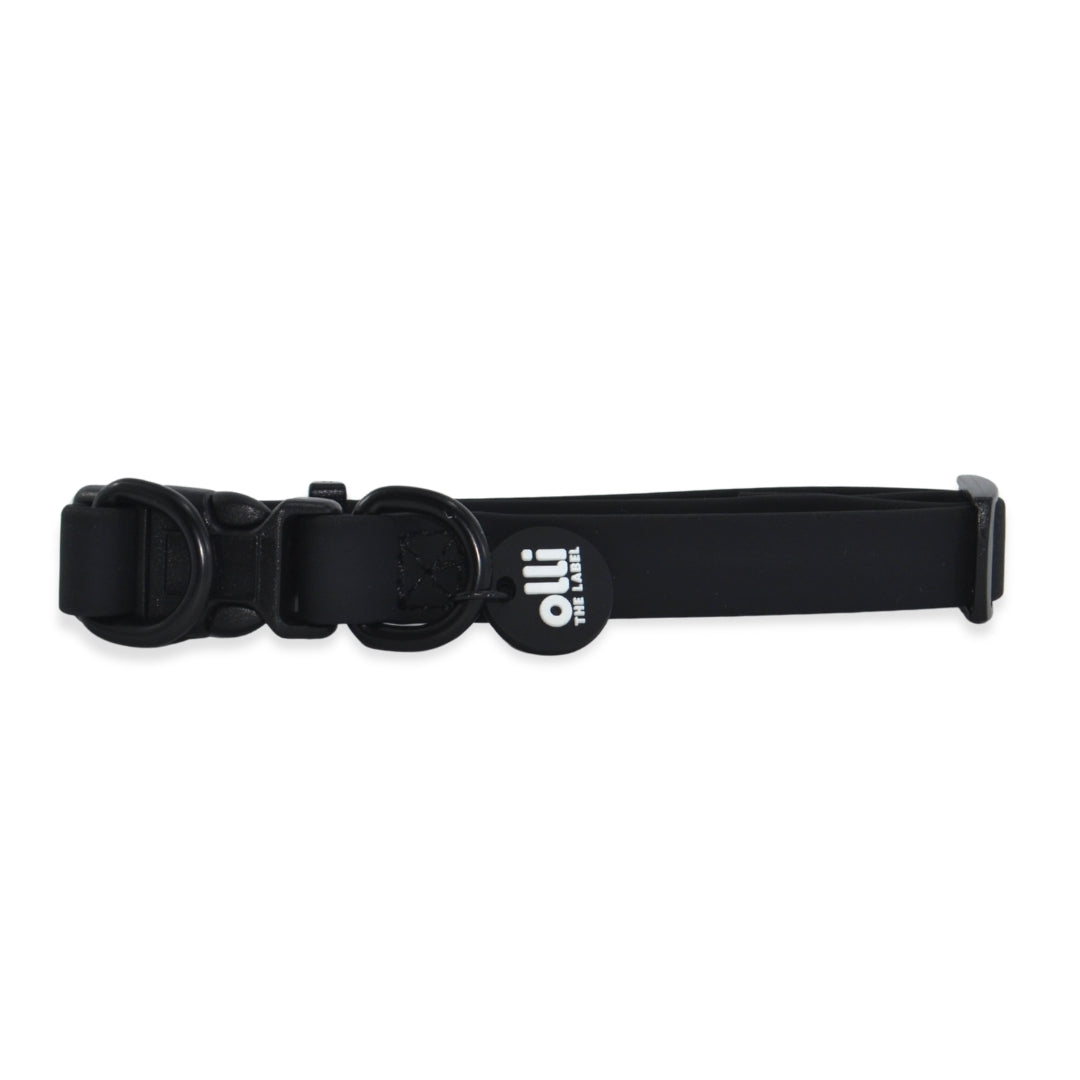 Waterproof Dog Collar – Neutral Black