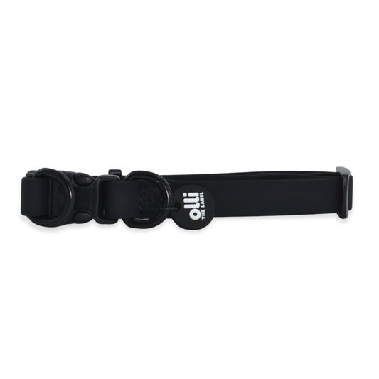 Waterproof Dog Collar – Neutral Black