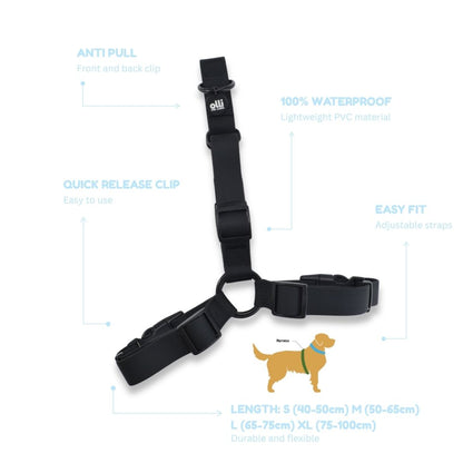 Beach Day Set - Lead + Harness Bundle - Neutral Black