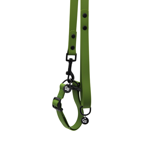 Camo Green Pawfect Pair- Waterproof Lead + Collar
