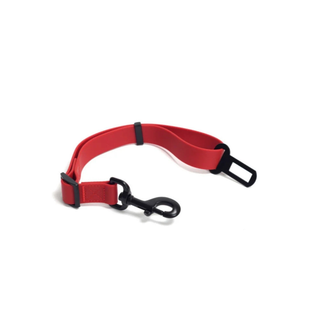 Waterproof Dog Seat Belt – Candy Red – Adjustable