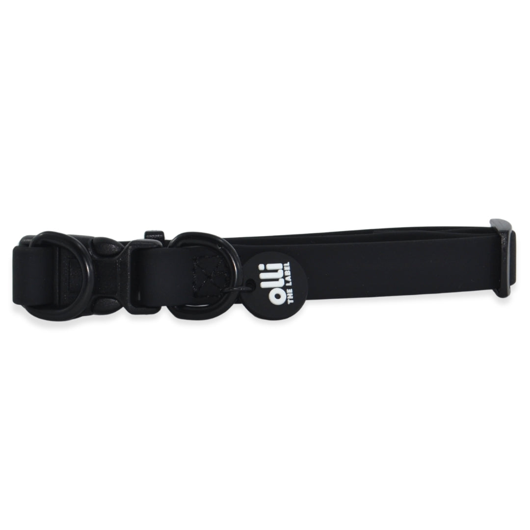 Waterproof Dog Lead and Collar Set – Neutral Black