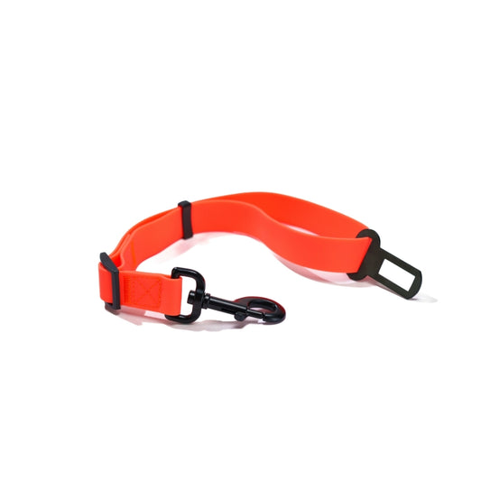 Waterproof Dog Seat Belt – Neon Orange – Adjustable