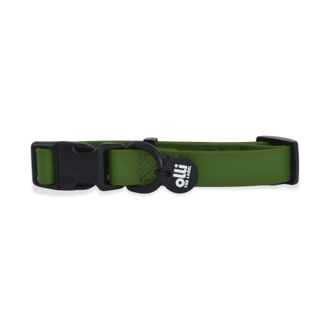 Waterproof Dog Collar – Camo Green