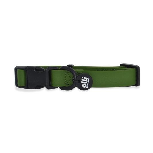 Waterproof Dog Collar – Camo Green