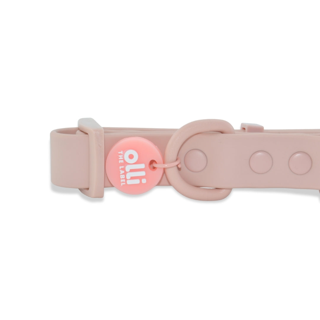 Waterproof Dog Lead and Collar Set – Pale Pink