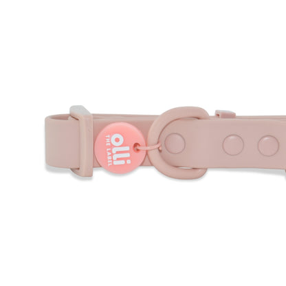 Waterproof Dog Lead and Collar Set – Pale Pink