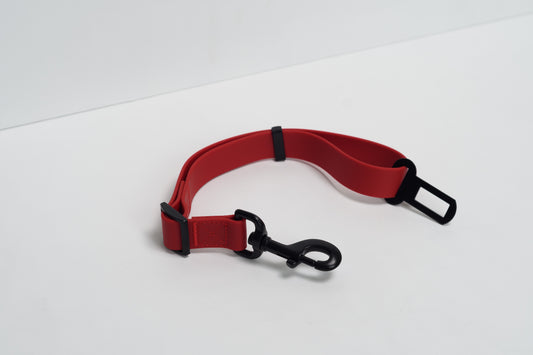 Waterproof Dog Seat Belt – Candy Red – Adjustable