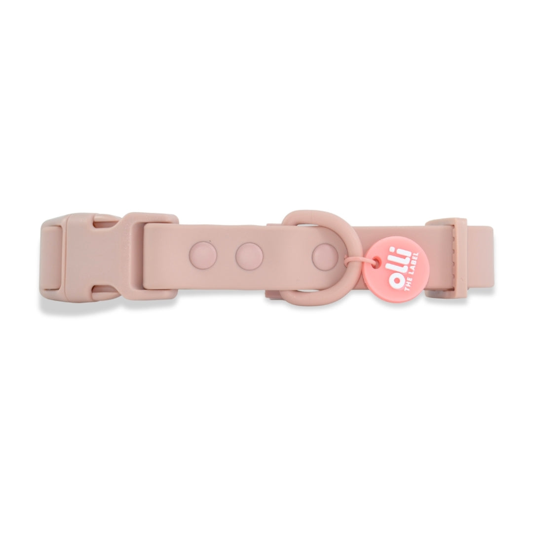 Waterproof Dog Collar – Pale Pink