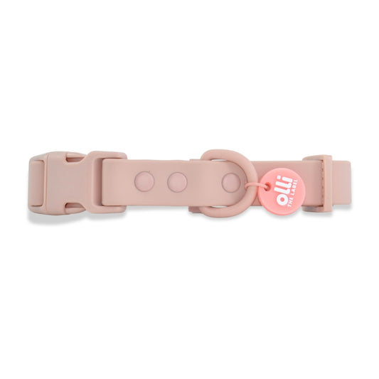Waterproof Dog Collar – Pale Pink