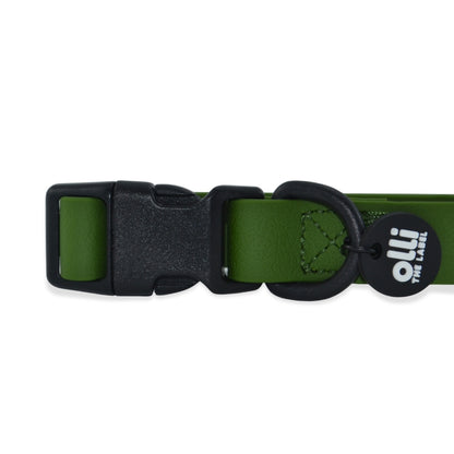 Waterproof Dog Collar – Camo Green