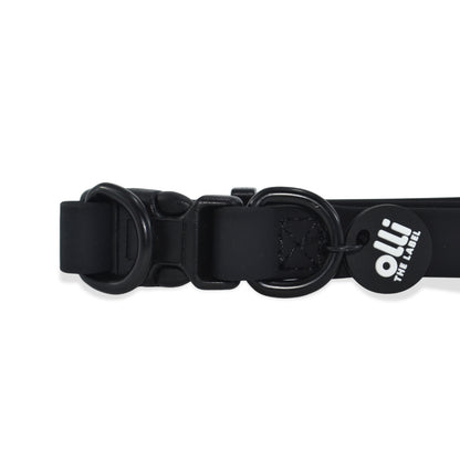 Waterproof Dog Lead and Collar Set – Neutral Black