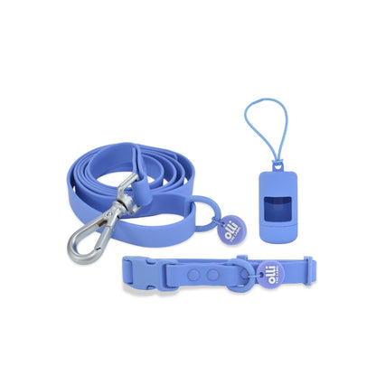 Everyday Set - Lead + Collar + Poop Bag Bundle - Periwinkle Purple