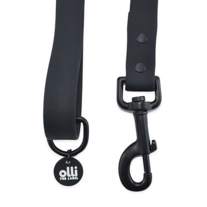 Lead + Collar Bundle- Neutral Black